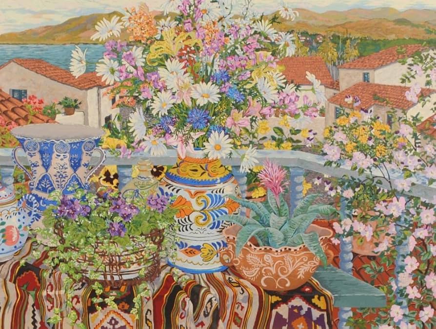 John Powell ジョンポーウェル 庭園の花 アートポスター 額付き John Powell ジョンポーウェル 庭園の花 アートポスター 額付き